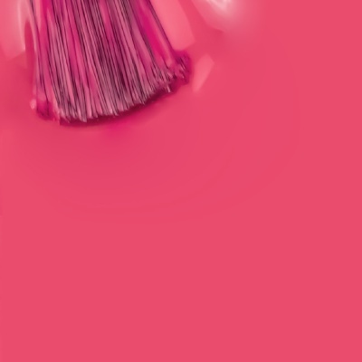 Escova rosa sobre superfície rosa