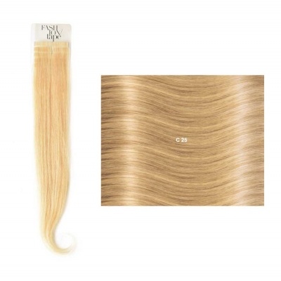 Extensões lisas (cm40/45) com adesivo Cor Natural NC| SHE