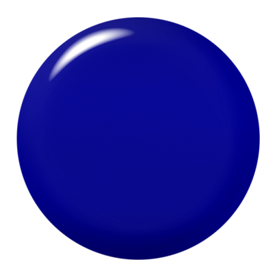 Esfera azul escuro lisa e brilhante sobre fundo branco