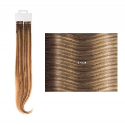 Extensões lisas (cm45/50) com adesivo Balayage BM | SHE Hair Extensions