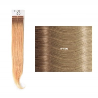Extensões lisas (cm45/50) com adesivo Raízes Escuras RM | SHE Hair Extensions