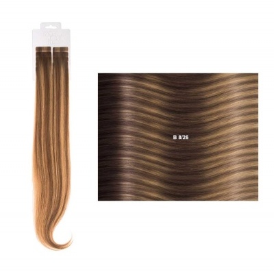 Extensões lisas (cm45/50) com adesivo Balayage BM | SHE Hair Extensions