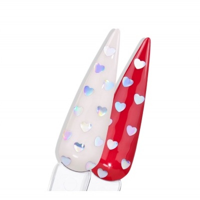 Glitter Xi Coração Prata Holo 1g - Coleção Quem Nunca INOCOS