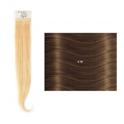 Extensões lisas (cm40/45) com adesivo Cor Natural NC| SHE