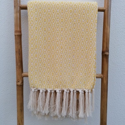 Manta Losangos - Amarelo