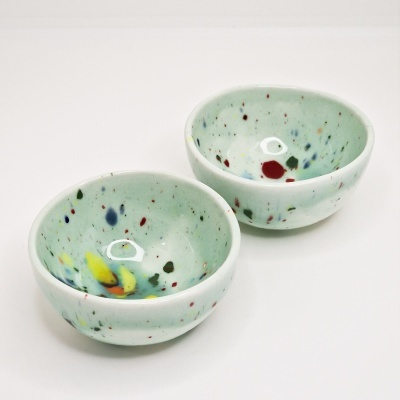 Tigela Salpicos - Verde água