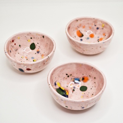 Tigela Salpicos - Rosa