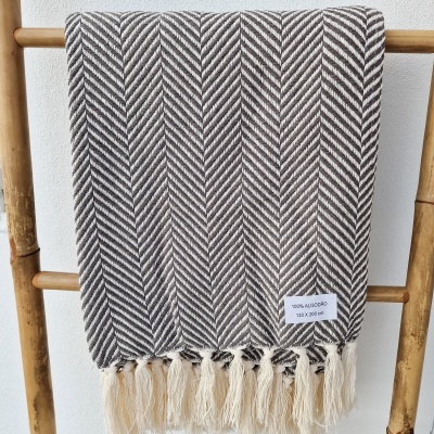 Manta Espinha - Cinza Escuro