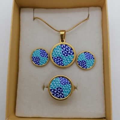 Conjunto Azulejo Português - Aço Inoxidável