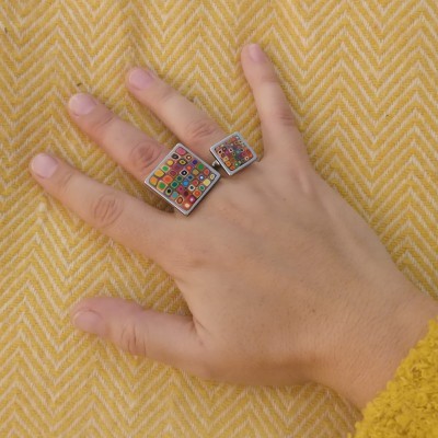 Anel Klimt - Amarelo