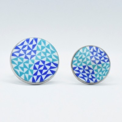 Anel Azulejo Português - Branco & Azuis