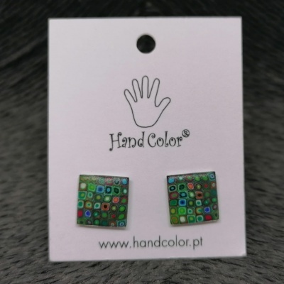 Brincos Klimt - Verde