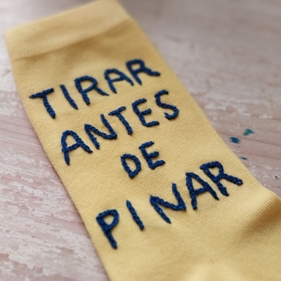 Meias Tirar antes de pinar !