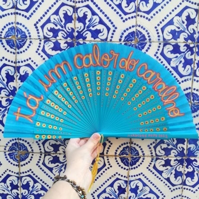 LEQUE AZUL DE MADEIRA  - Tá um calor do caralho !