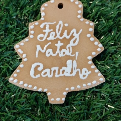 Feliz Natal -  árvore terracota
