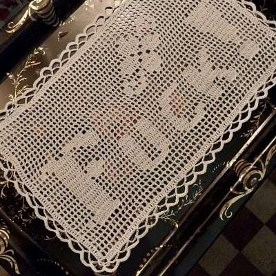 Naperon em Crochet FUCK