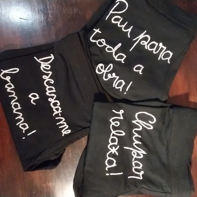 Boxers bordadas
