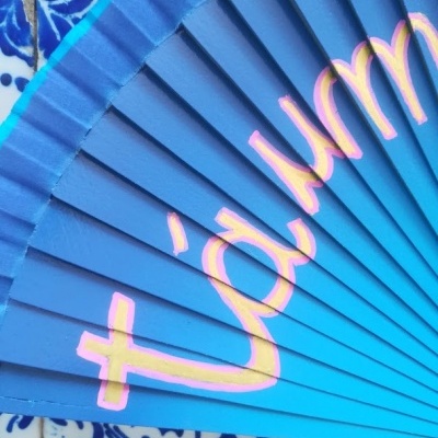 LEQUE AZUL DE MADEIRA  - Tá um calor do caralho !