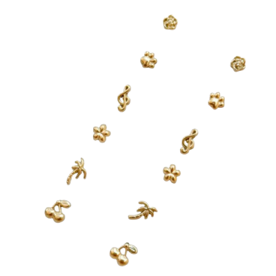 Brincos Aço Dourados