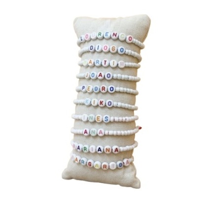 Pulseira Nome e Missangas