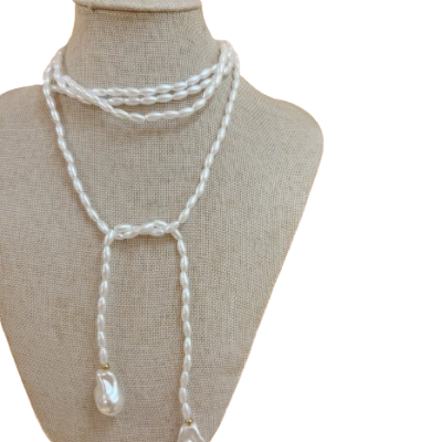 Colar Rope Pearl