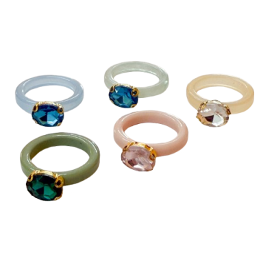 Anel Acrílico Brilho