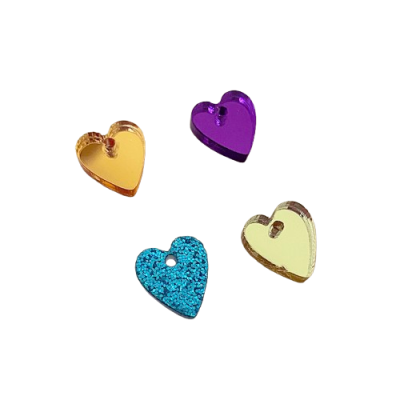 Coração Colorido Acrílico