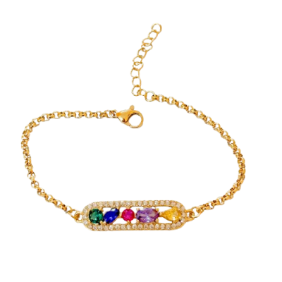 Pulseira Rainbow Gems