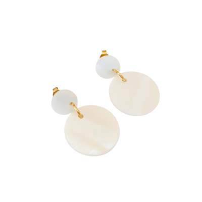 Brincos Madrepérola Círculos