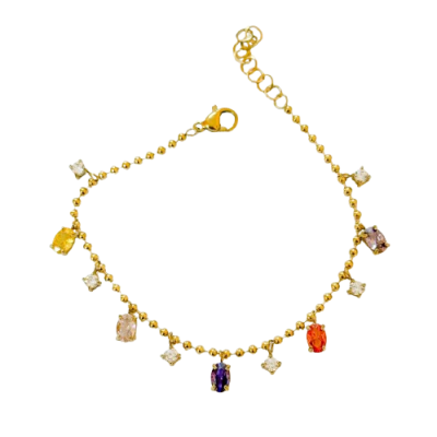 Pulseira Pedrinhas Penduradas