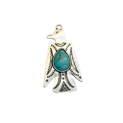 Pássaro Grande Pedra Turquesa