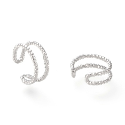 Earcuff Dupla Prateada
