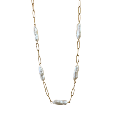 Colar Long Pearls