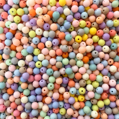 Contas Acrílico Multicolor Mate 8mm