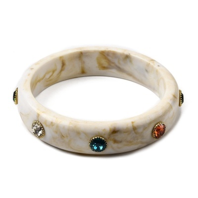 Bracelete Mármore e Brilhos