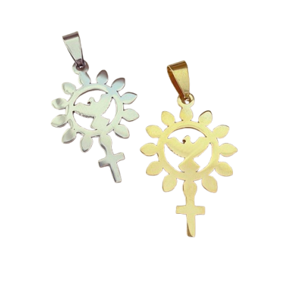 Pendente Espírito Santo e Cruz