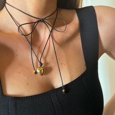 Fio 90's Preto Coração