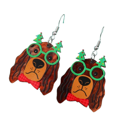 Brincos XMAS Dog