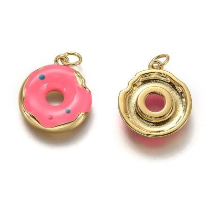 Donut Dourado e Rosa