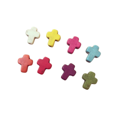 Mini Cruz Colorida Howlite