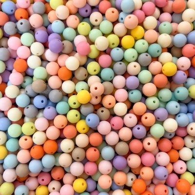 Contas Acrílico Multicolor Mate 10mm