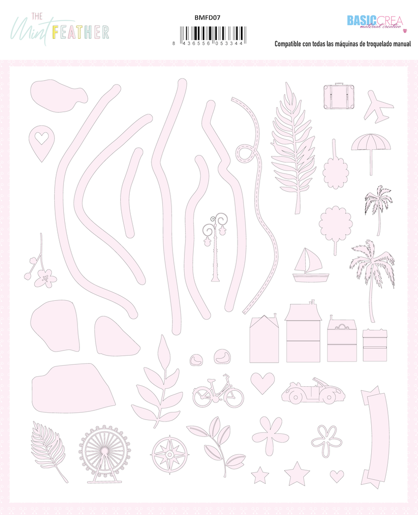 Cortante Mapas ERES ARTE The Mint Feather