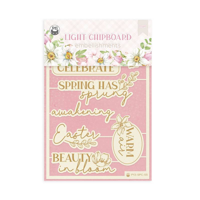 Chipboard Frases Spring is Calling P13 Paper Products