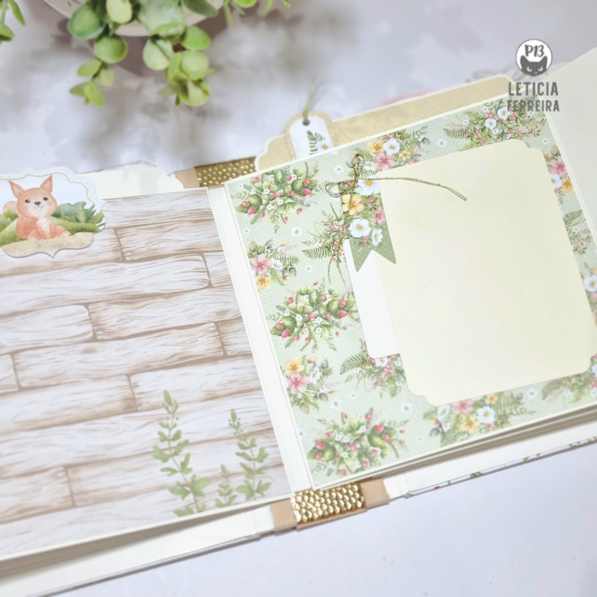 Álbum Scrapbook Aniversário Woodland Cuties