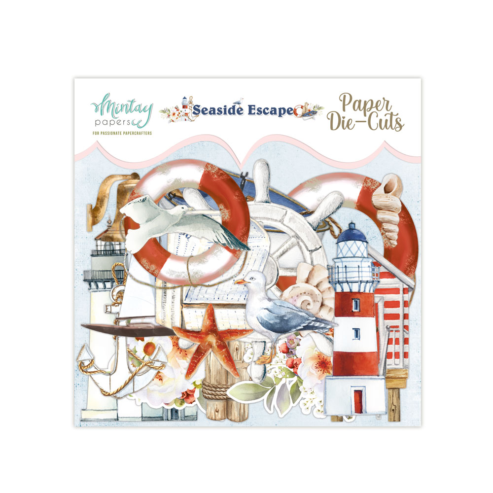Die Cuts SEASIDE ESCAPE Mintay Papers