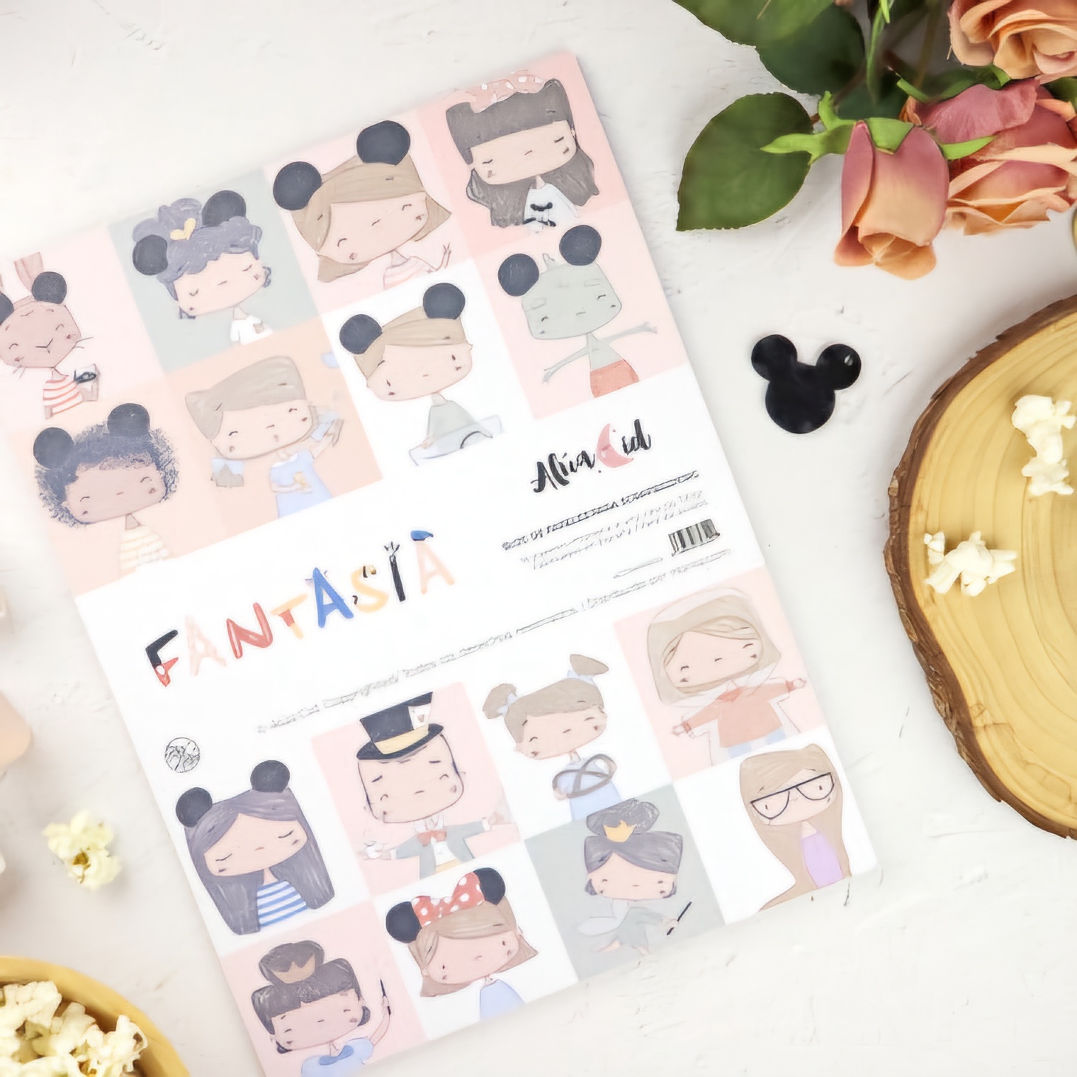 Bloco Papéis Ilustrações Fantasia Alua Cid