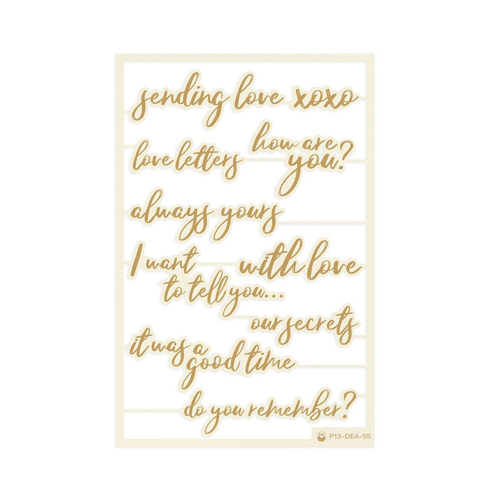 Chipboard Frases Dear Love P13 Paper Products