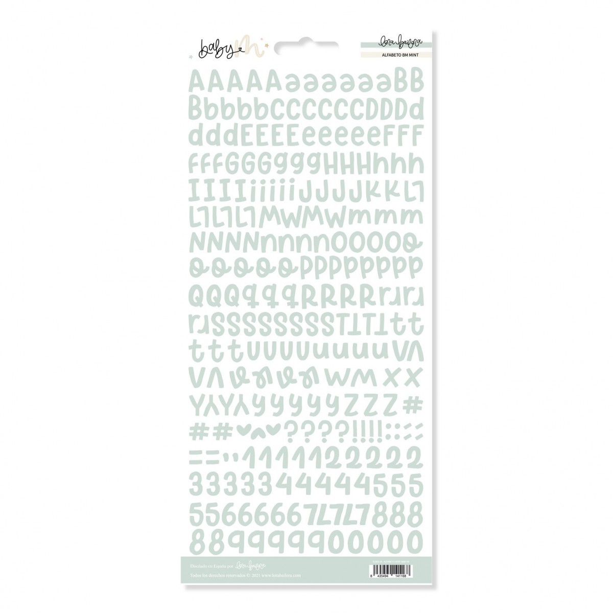Alfabeto Mint | BABY M, Lora Bailora