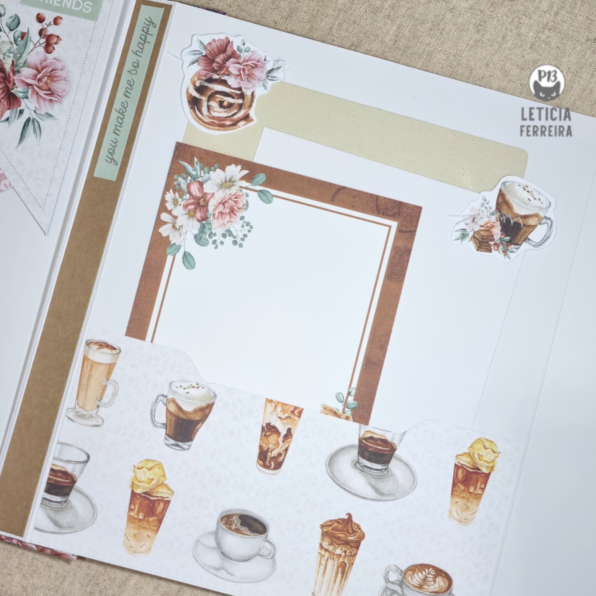 Álbum Fotos Scrapbook Coffee Lovers