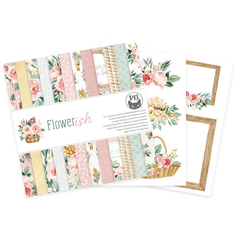 Bloco 6"x6" Flowerish P13 Paper Products